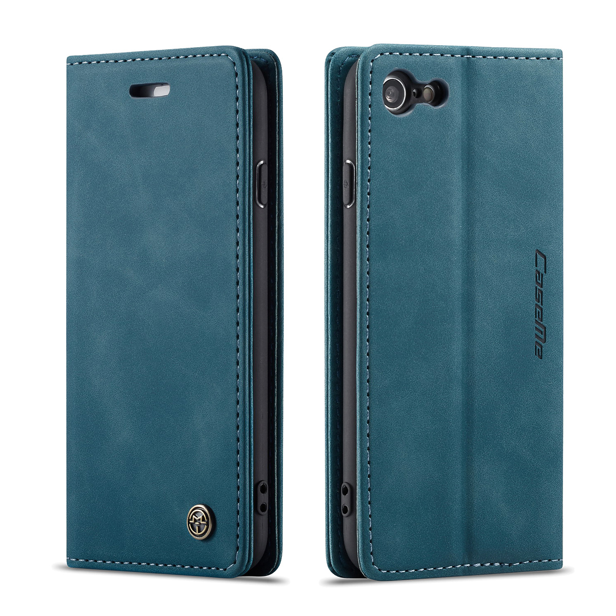 CaseMe plånboksfodral till iPhone 8/7, blå