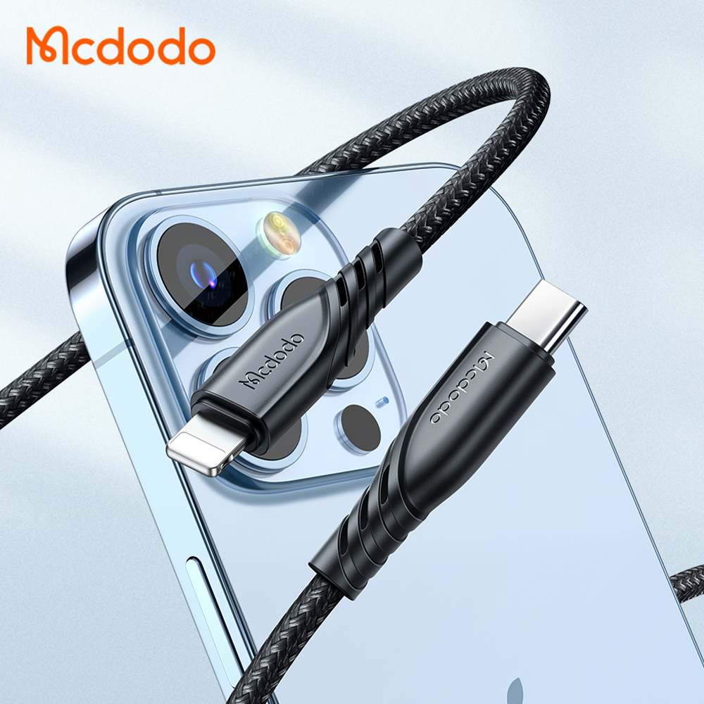 McDodo CH-1952 USB+USB-C väggladdare med kabel, PD, 20W, 1.2m