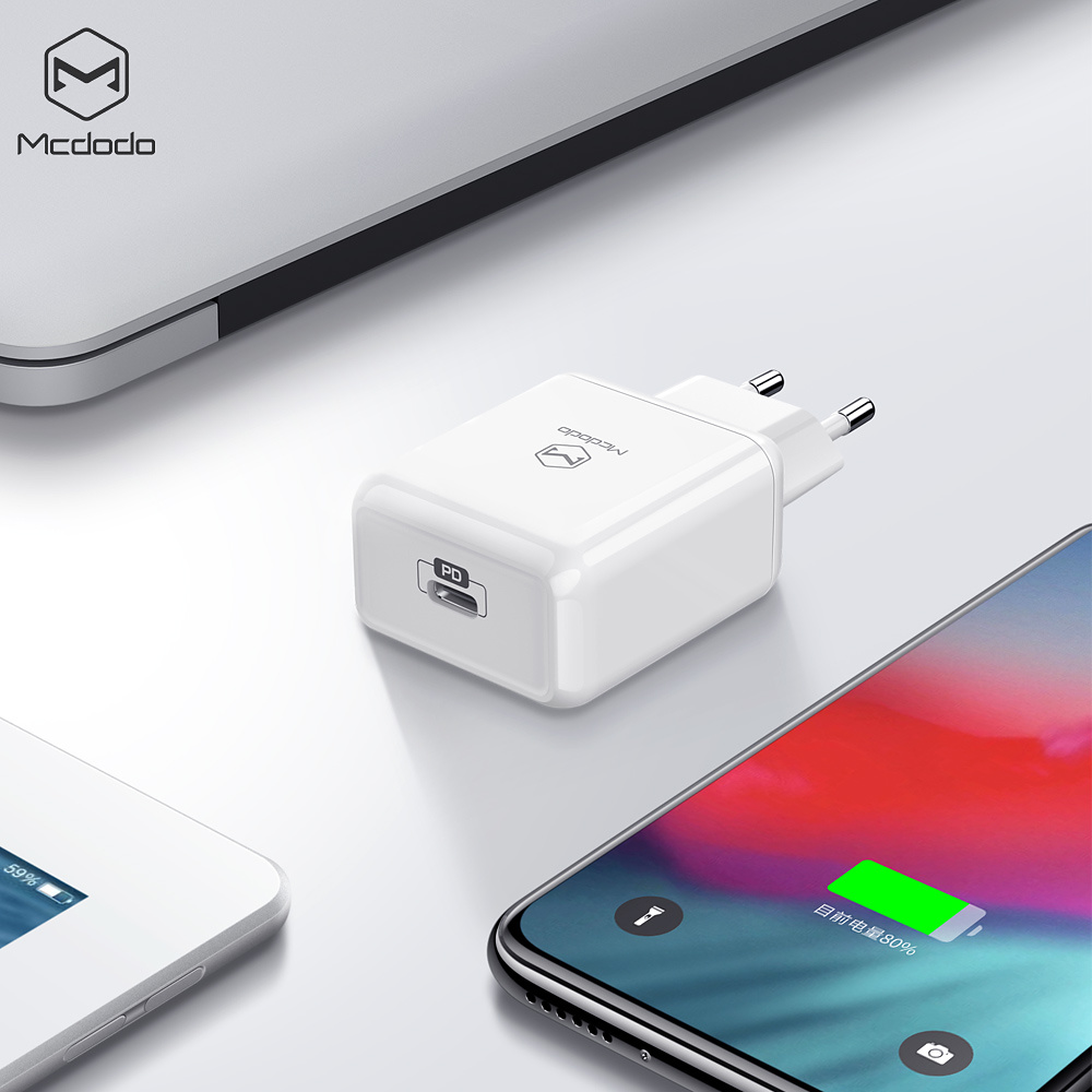 Mcdodo USB-C laddare 18W med snabbladdning, PD, QC4.0