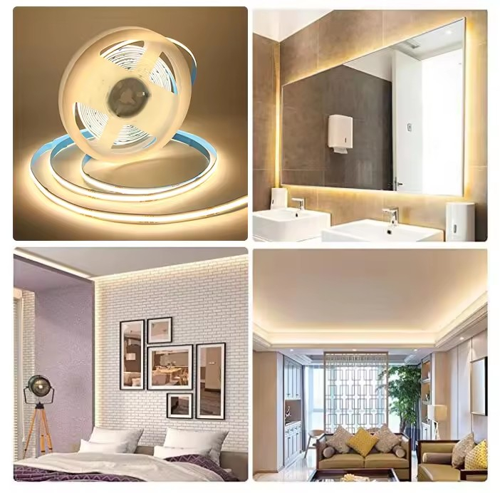 Sömlös och klippbar COB-ljusslinga med touch-kontroll, 24V, 2m