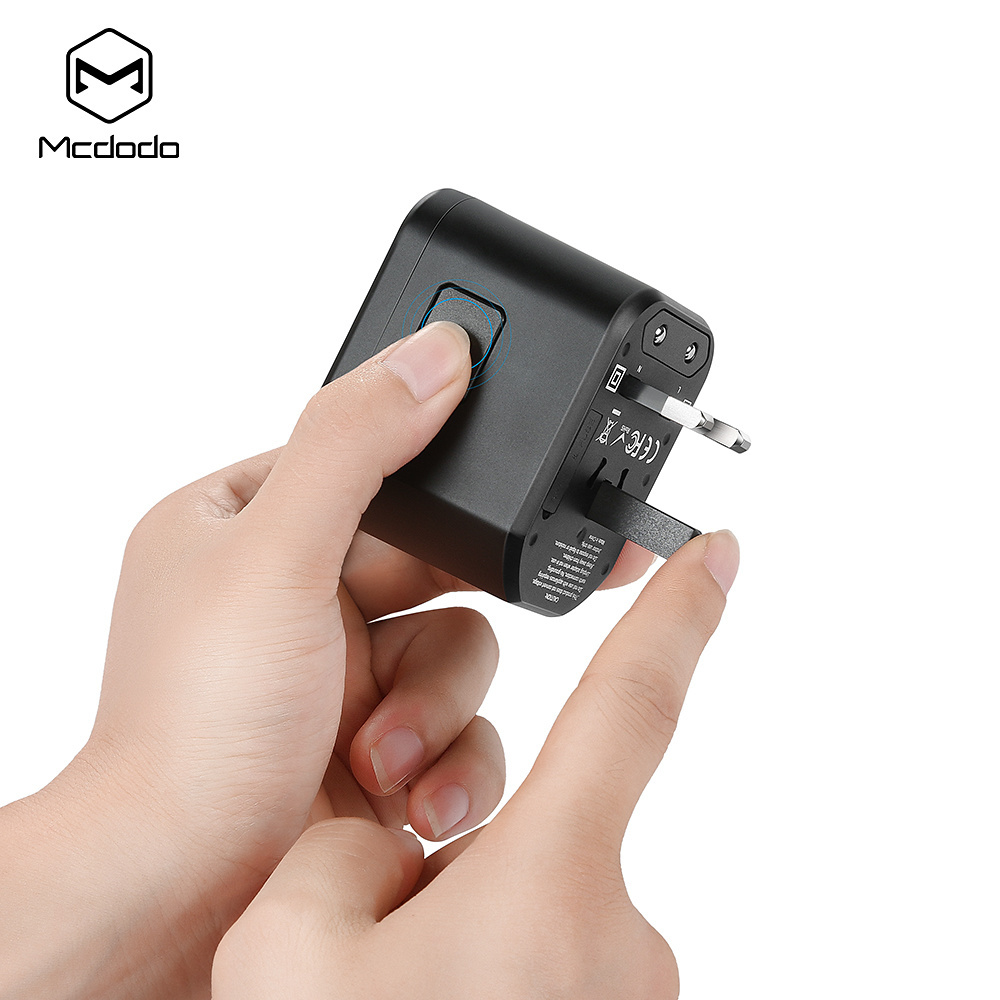 McDodo Reseadapter med snabbladdning, PD, QC3.0, 18W