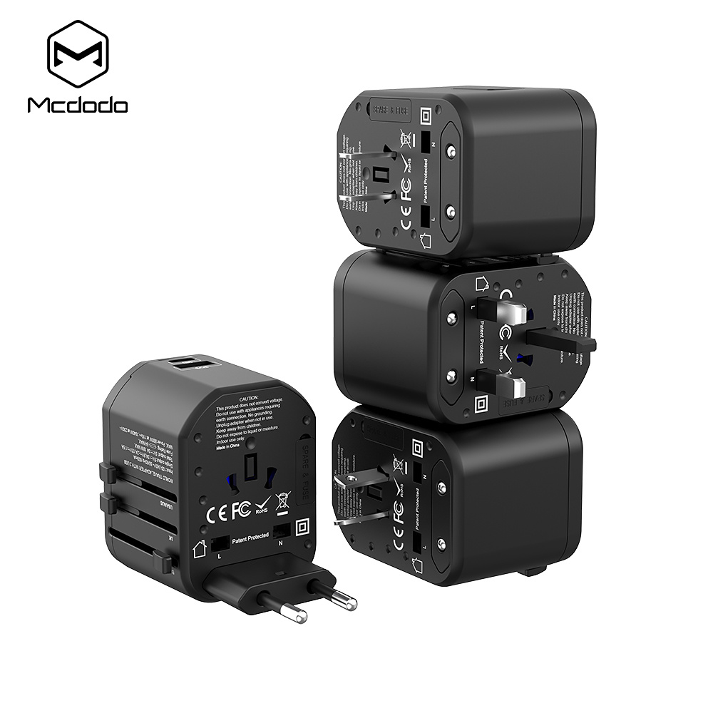 McDodo Reseadapter med snabbladdning, PD, QC3.0, 18W
