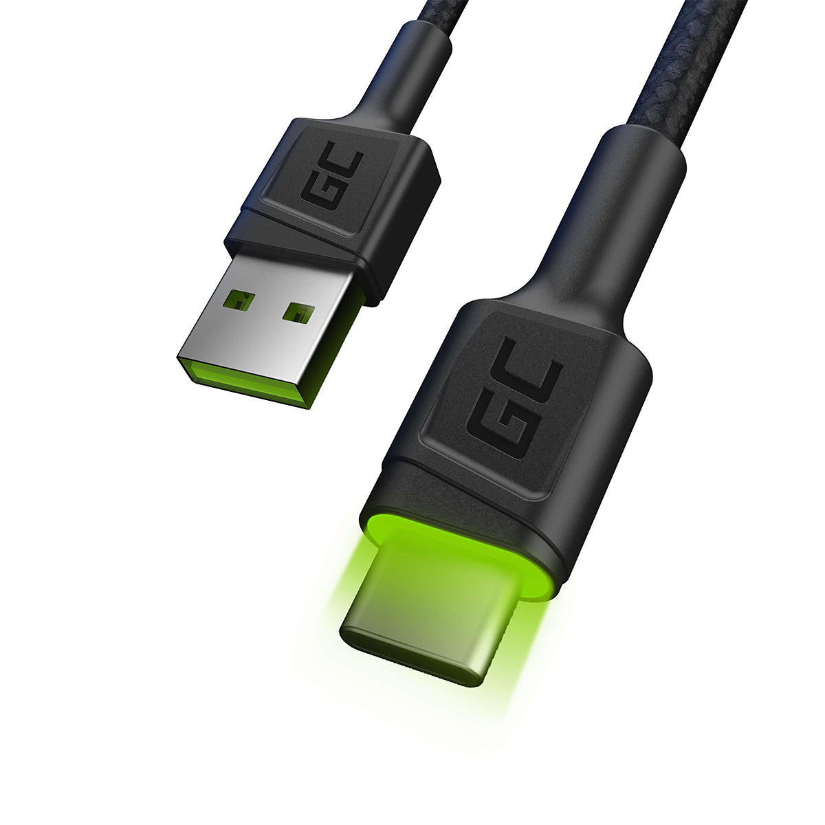 Cable Green Cell Ray USB Cable - USB-C 120cm with green LED backlight