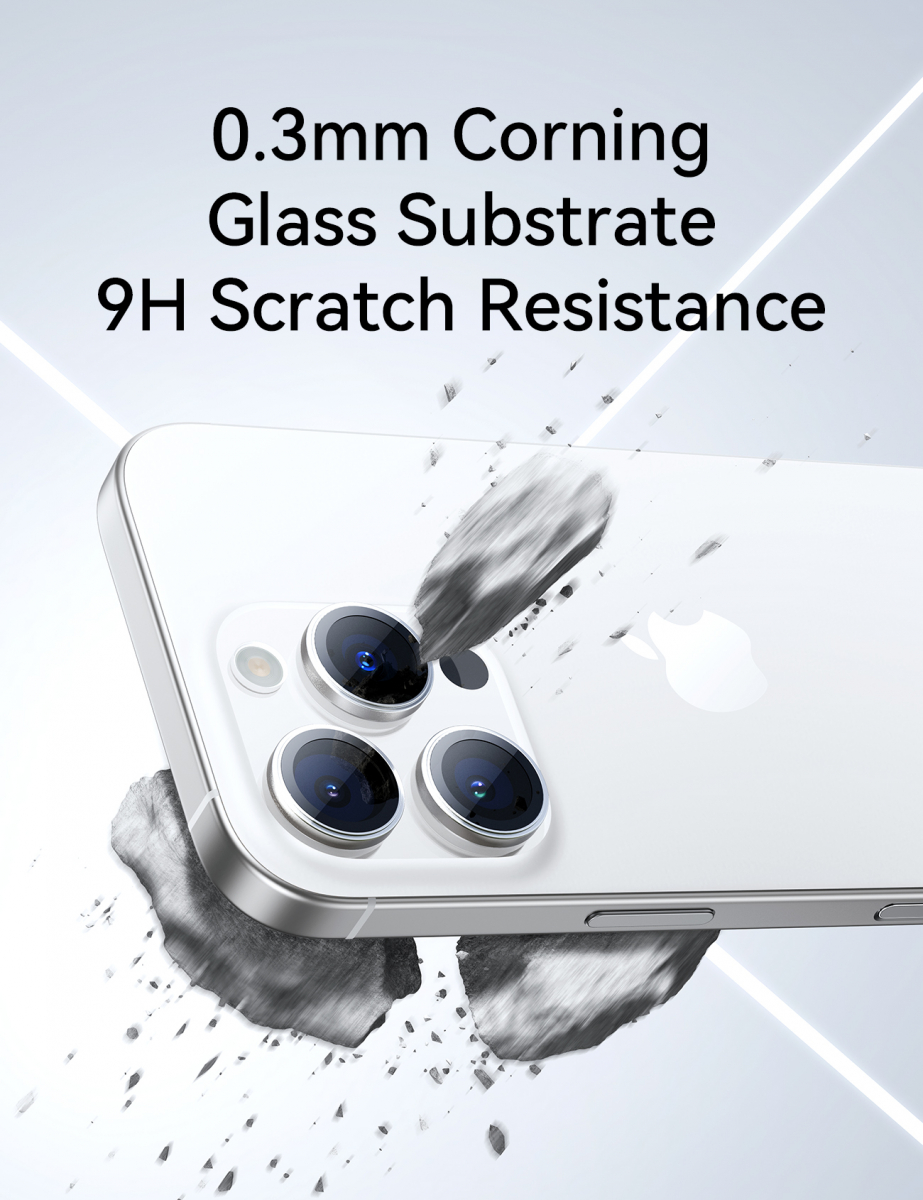 Skärmskydd för kameralinsen till iPhone 17 Air, svart