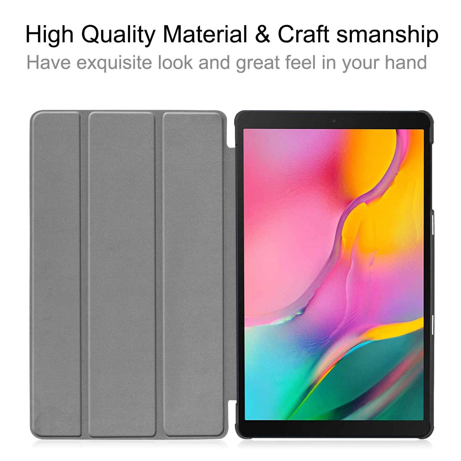 Läderfodral, Samsung Galaxy Tab A 10.1 (2019), röd