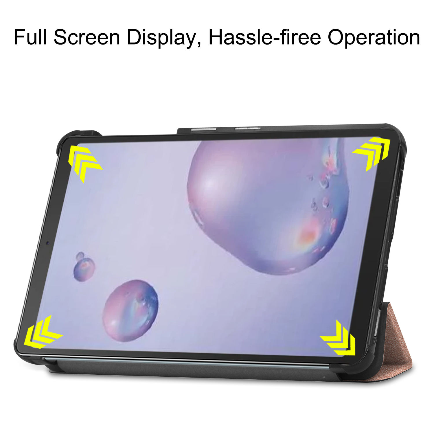 Läderfodral, Samsung Galaxy Tab A 8.4 (2020), rosa