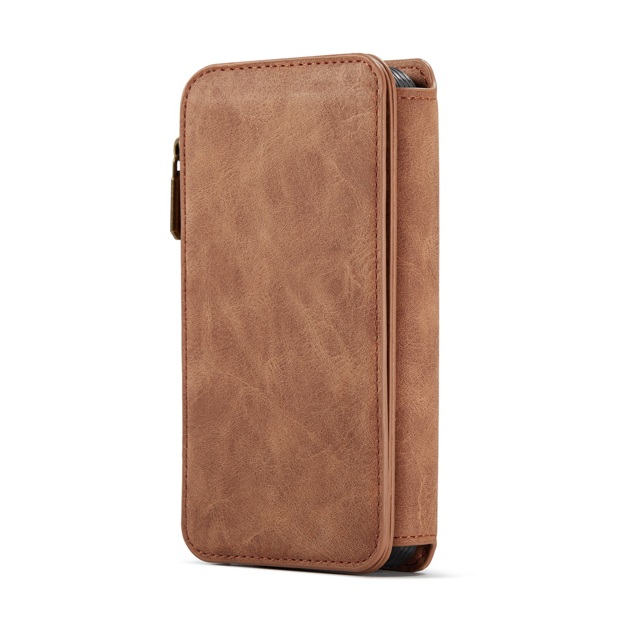 CaseMe läderfodral med magnetskal, iPhone 12 Pro Max, brun