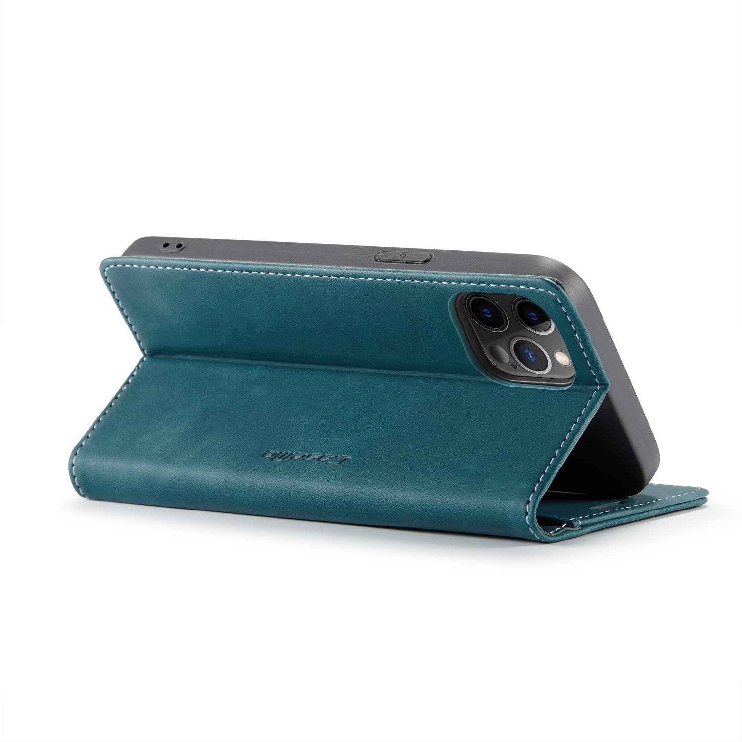 CaseMe 013 Series läderfodral till iPhone 12 Pro Max, blå