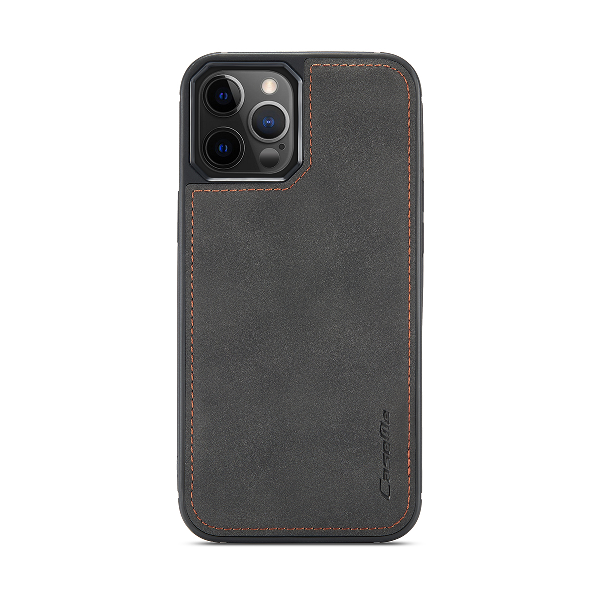 CaseMe 018 Series läderfodral till iPhone 12 Mini, svart