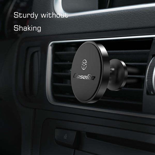 CaseMe 360° bilhållare för smartphones, fläkt, svart