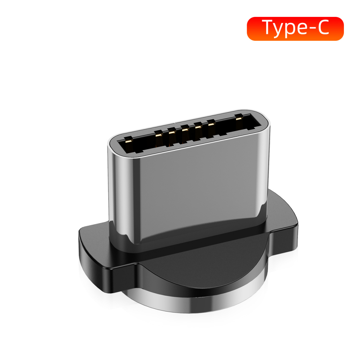 CaseMe Magnetisk kabel, MicroUSB+Lightning+USB-C, 2.4A, svart