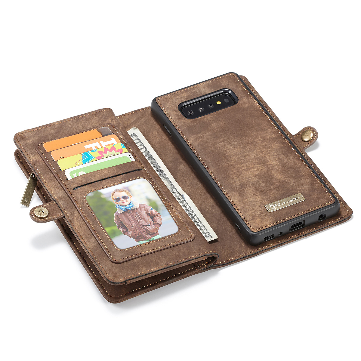 CaseMe plånboksfodral med magnetskal, Samsung Galaxy S10 Plus