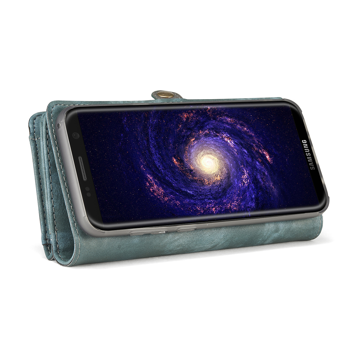 CaseMe plånboksfodral med magnetskal, Samsung Galaxy S8, blå