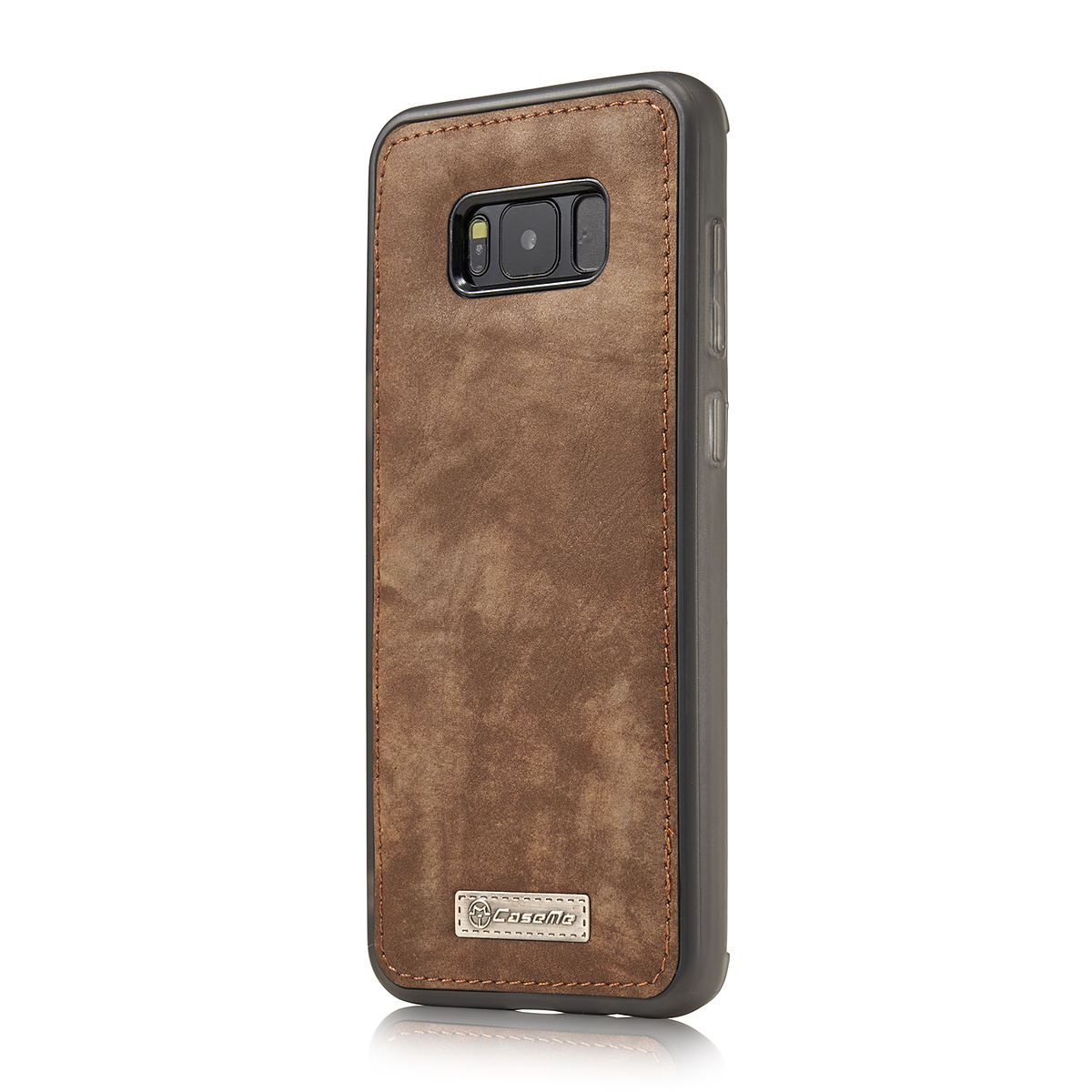 CaseMe plånboksfodral med magnetskal, Samsung Galaxy S8, brun