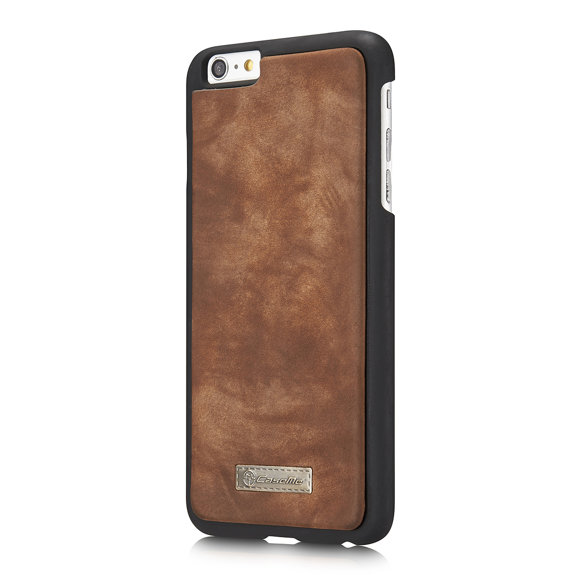 CaseMe plånboksfodral med magnetskal, iPhone 6/6S Plus, brun