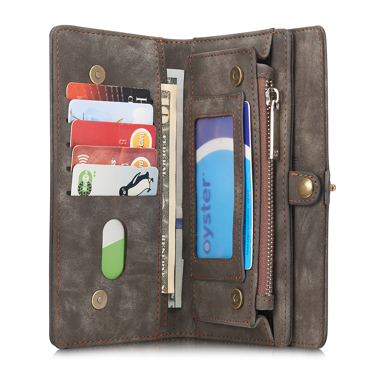CaseMe plånboksfodral med magnetskal, iPhone 6/6S Plus, svart