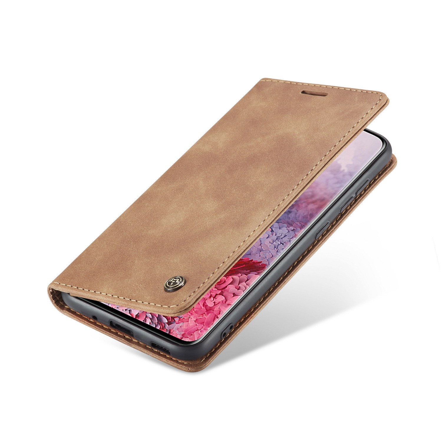 CaseMe plånboksfodral, Samsung Galaxy S20, brun