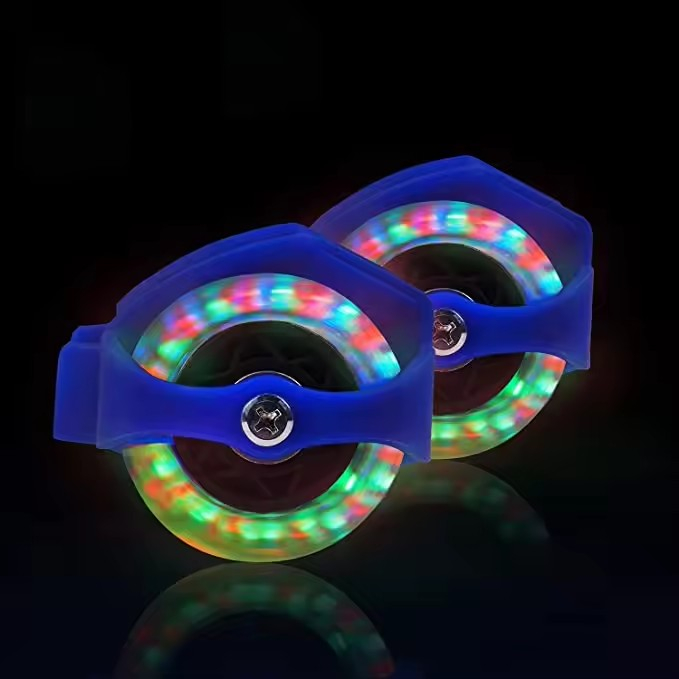 Hälrullskridskor med lysande LED-hjul