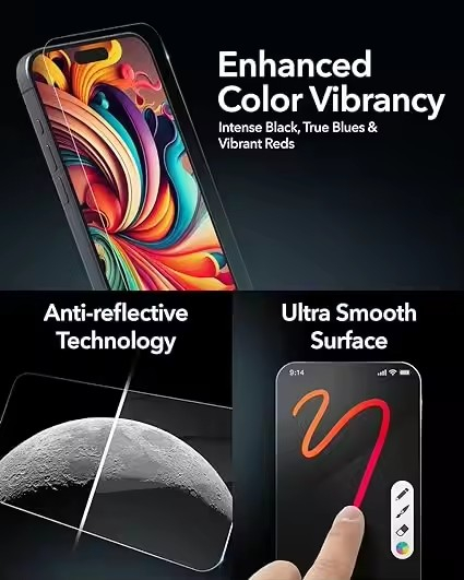 Skärmskydd i härdat glas till iPhone 17 Pro Max