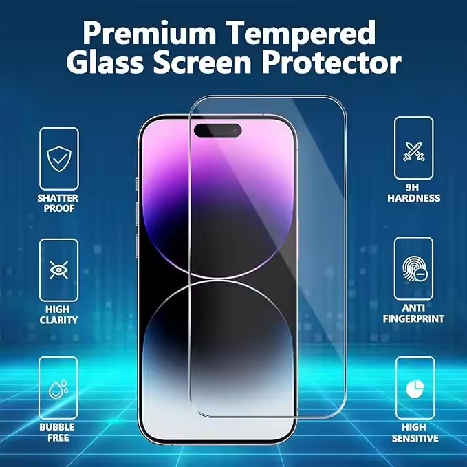 Skärmskydd i härdat glas till iPhone 17 Pro Max