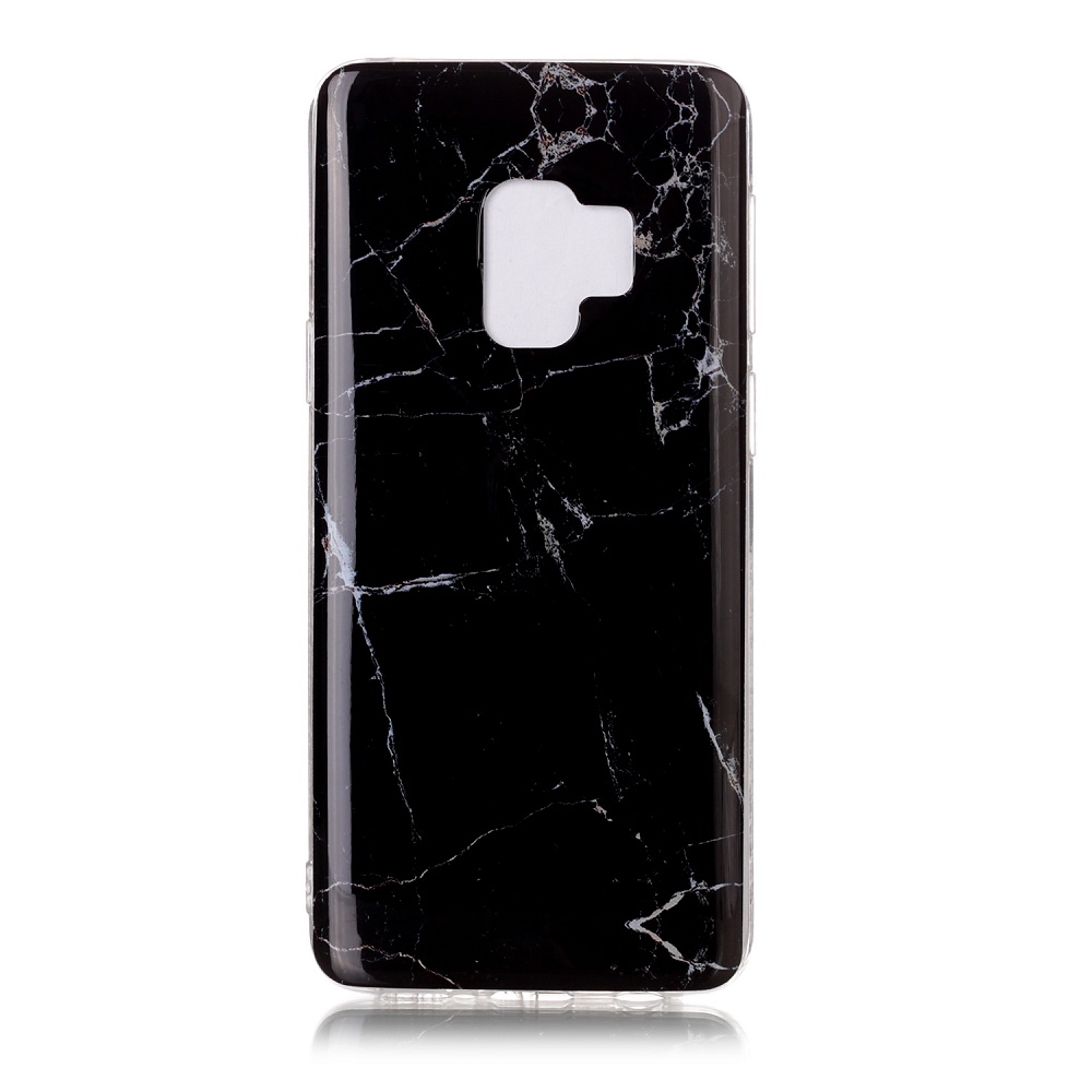 Trendigt marmorskal med mönster, Samsung Galaxy S9, svart