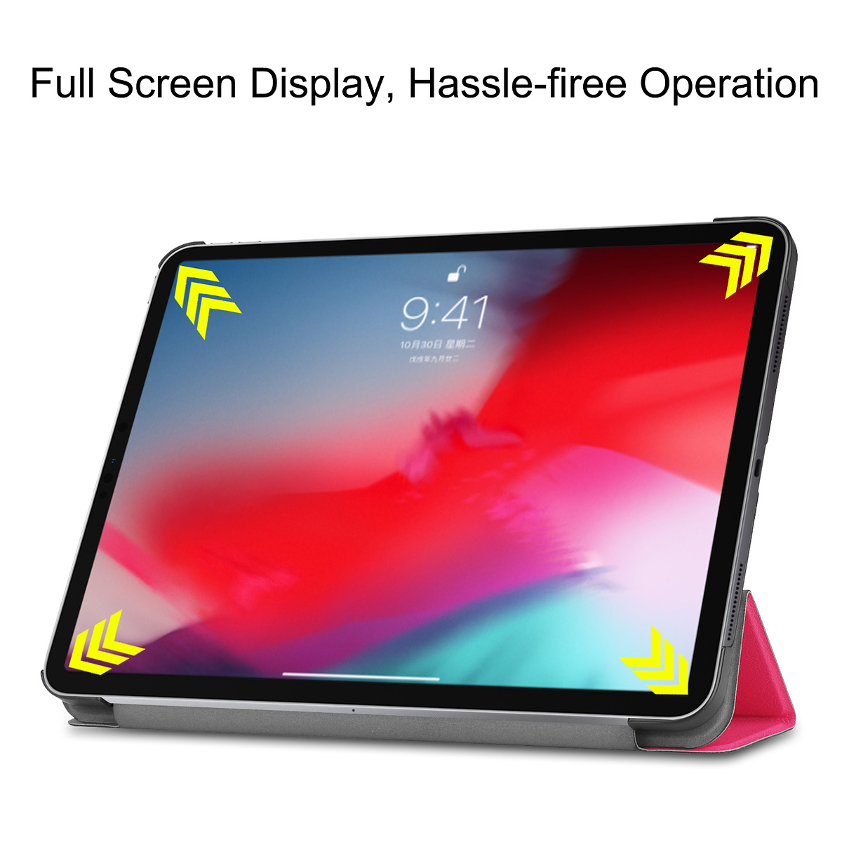 Fodral med ställ, iPad Pro 11 (2018), ljusrosa