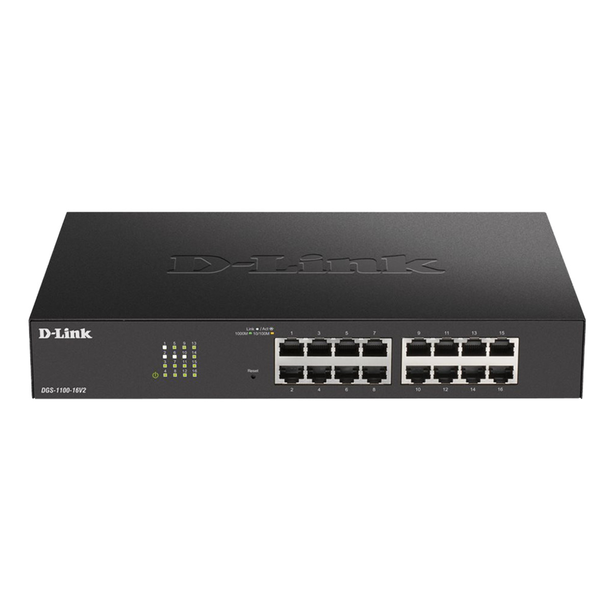 D-Link DSG-1100-16V2 smart switch, fläktlös, 16 portar, 32Gbps