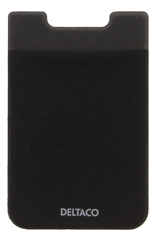 Deltaco kreditkortshållare, 3M Lim, svart