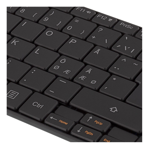 Bluetooth-tangentbord, Pan Nordsk layout, platta tangenter