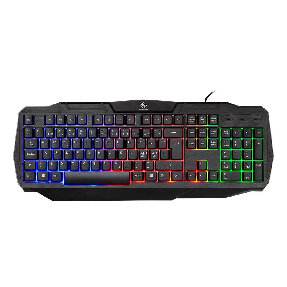 Deltaco Gaming 4-in-1 Gaming-kit, RGB-belysning, svart