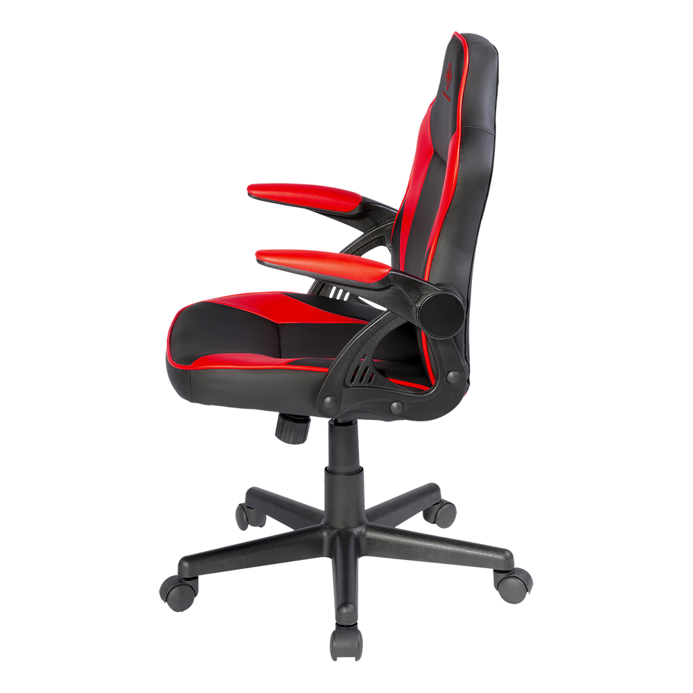 Deltaco Gaming DC120R Junior Gamingstol, konstläder, svart/röd