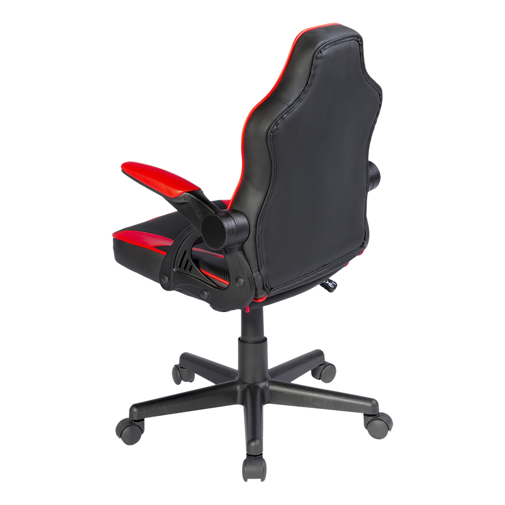 Deltaco Gaming DC120R Junior Gamingstol, konstläder, svart/röd