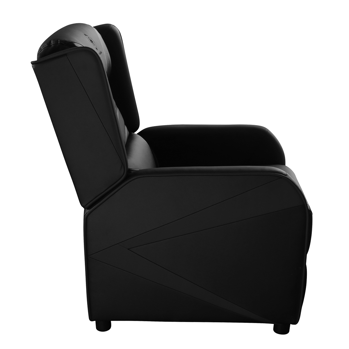 Deltaco Gaming DC420 Fåtölj i konstläder, recliner, svart