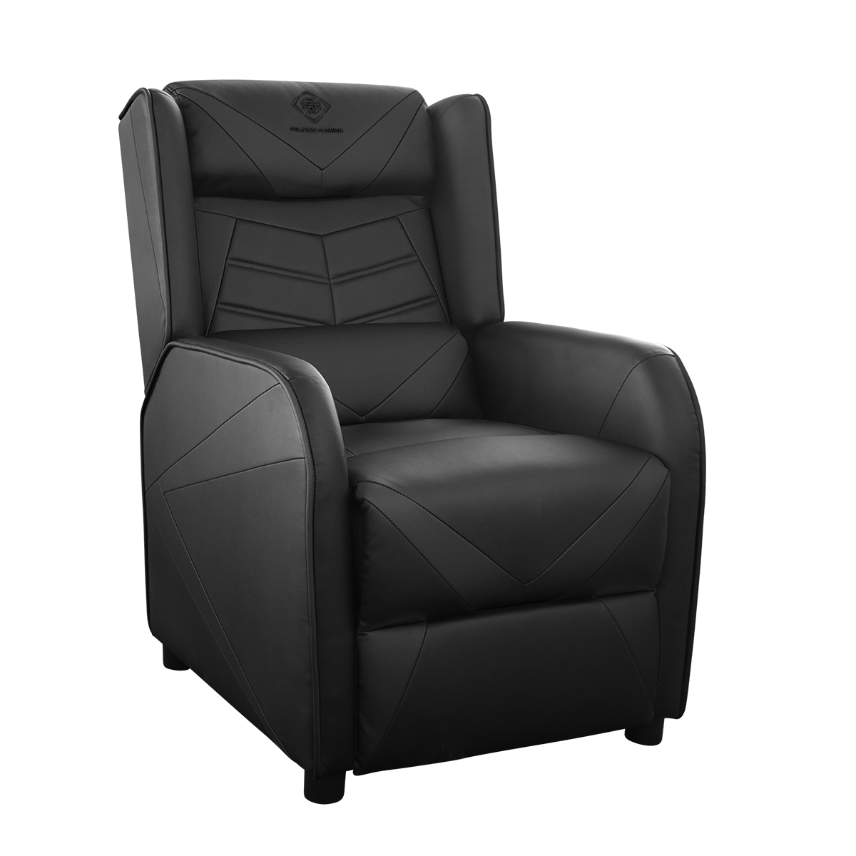 Deltaco Gaming DC420 Fåtölj i konstläder, recliner, svart