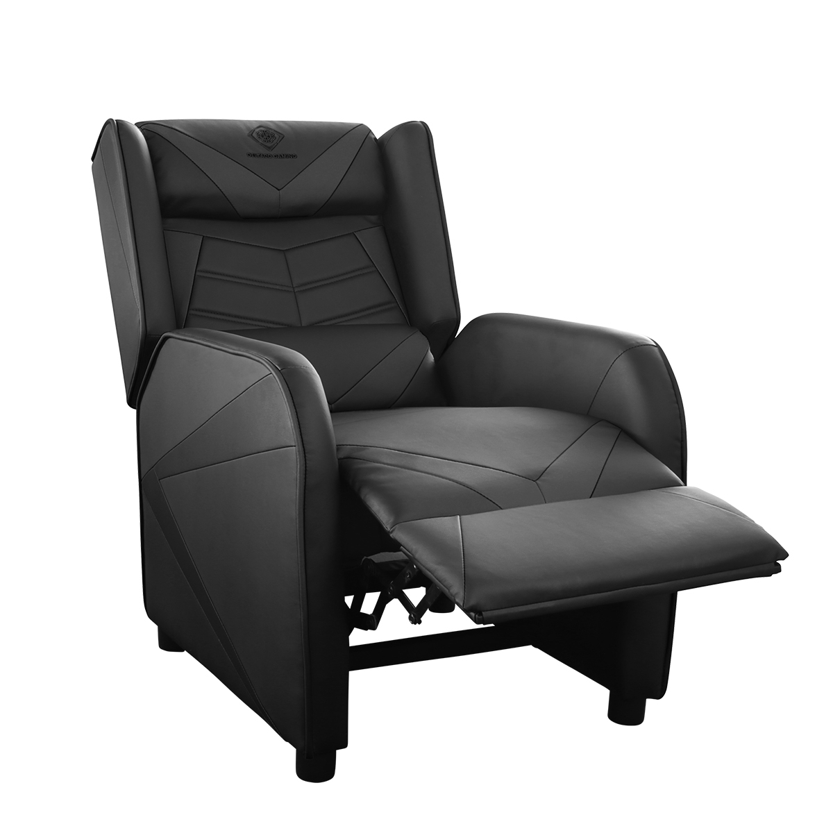 Deltaco Gaming DC420 Fåtölj i konstläder, recliner, svart