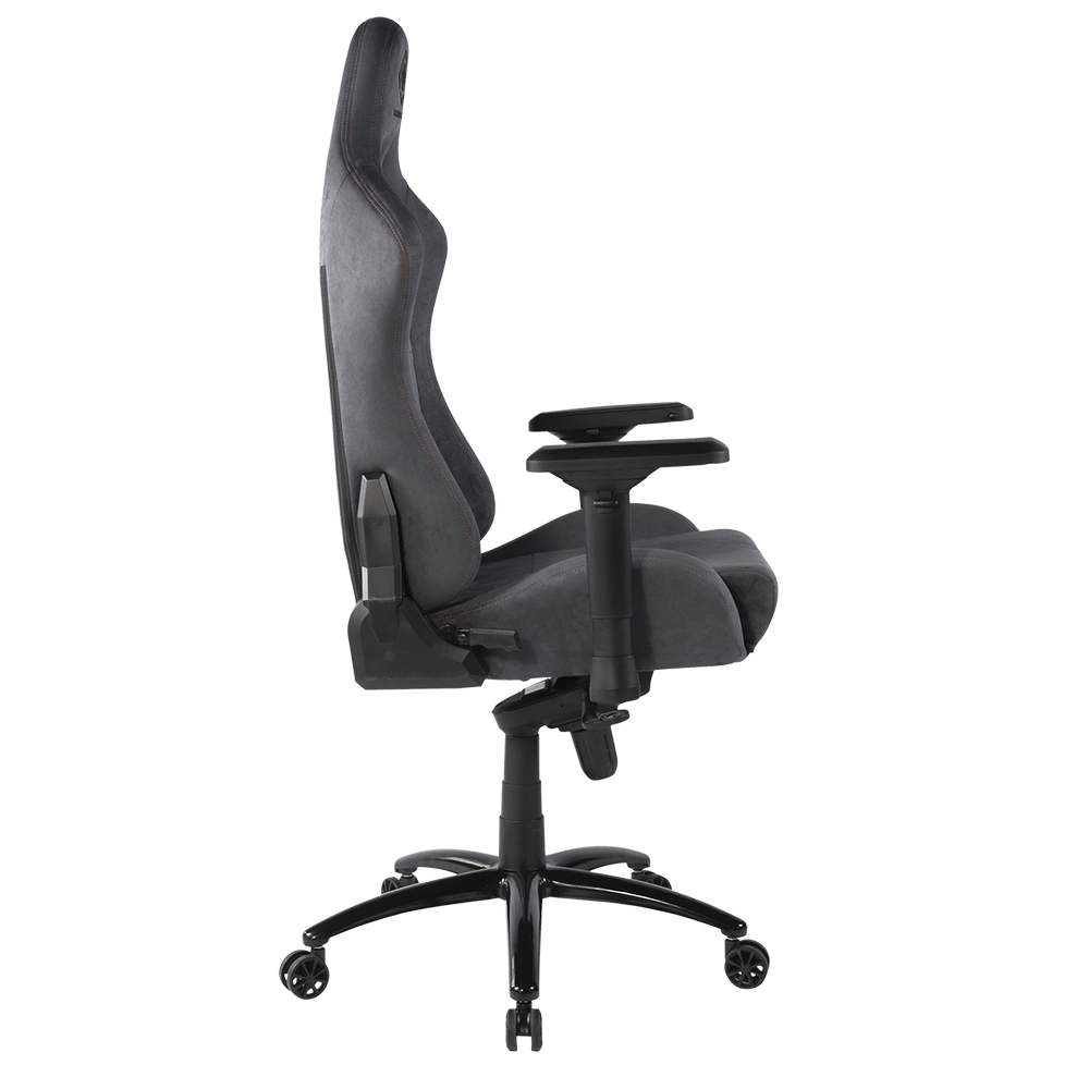 Deltaco Gaming ergonomisk gaming-stol i Alcantara-tyg, mörkgrå