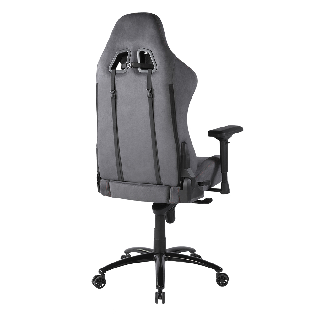 Deltaco Gaming ergonomisk gaming-stol i Alcantara-tyg, mörkgrå