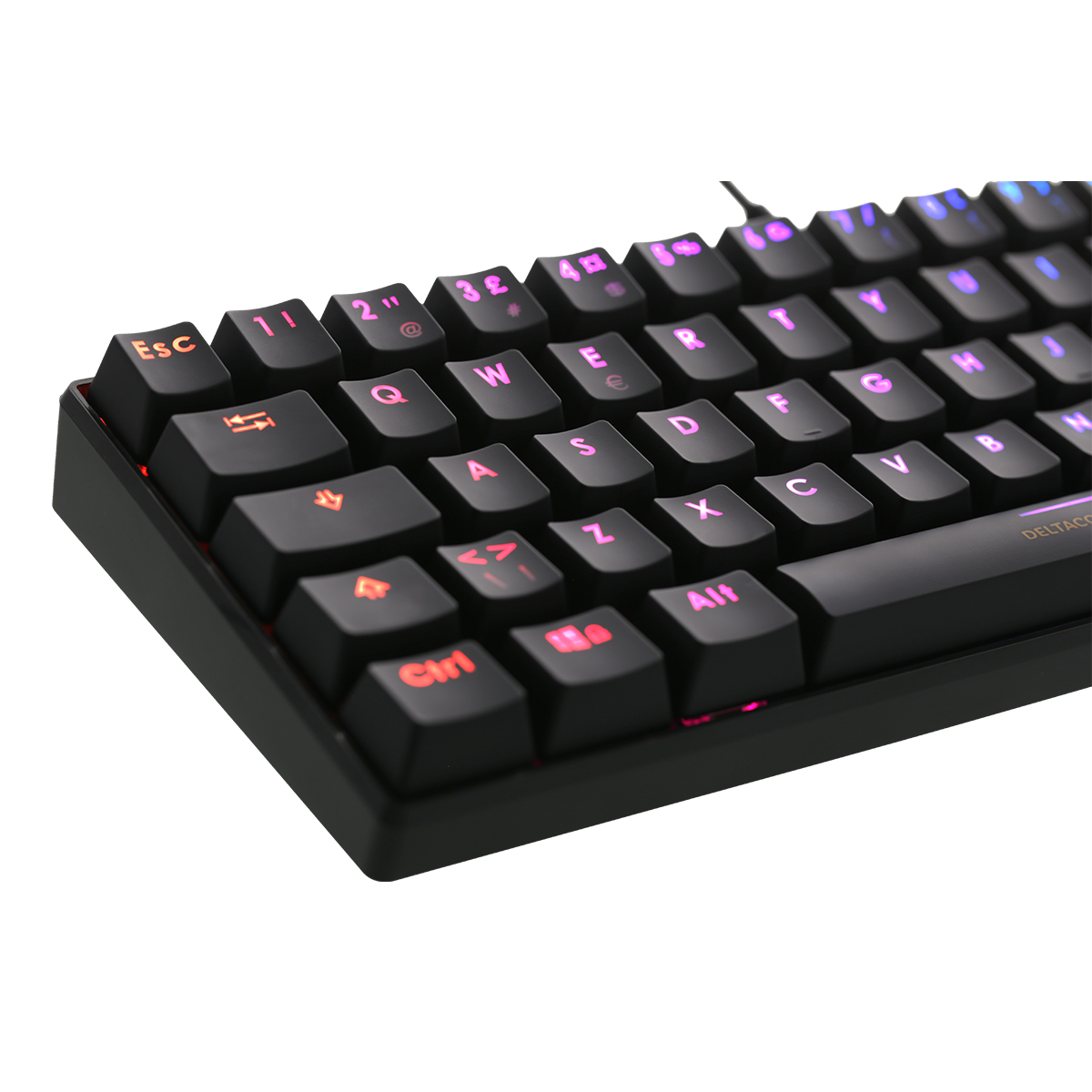 Deltaco Gaming Mini mekaniskt 60% RGB-tangentbord, trådat