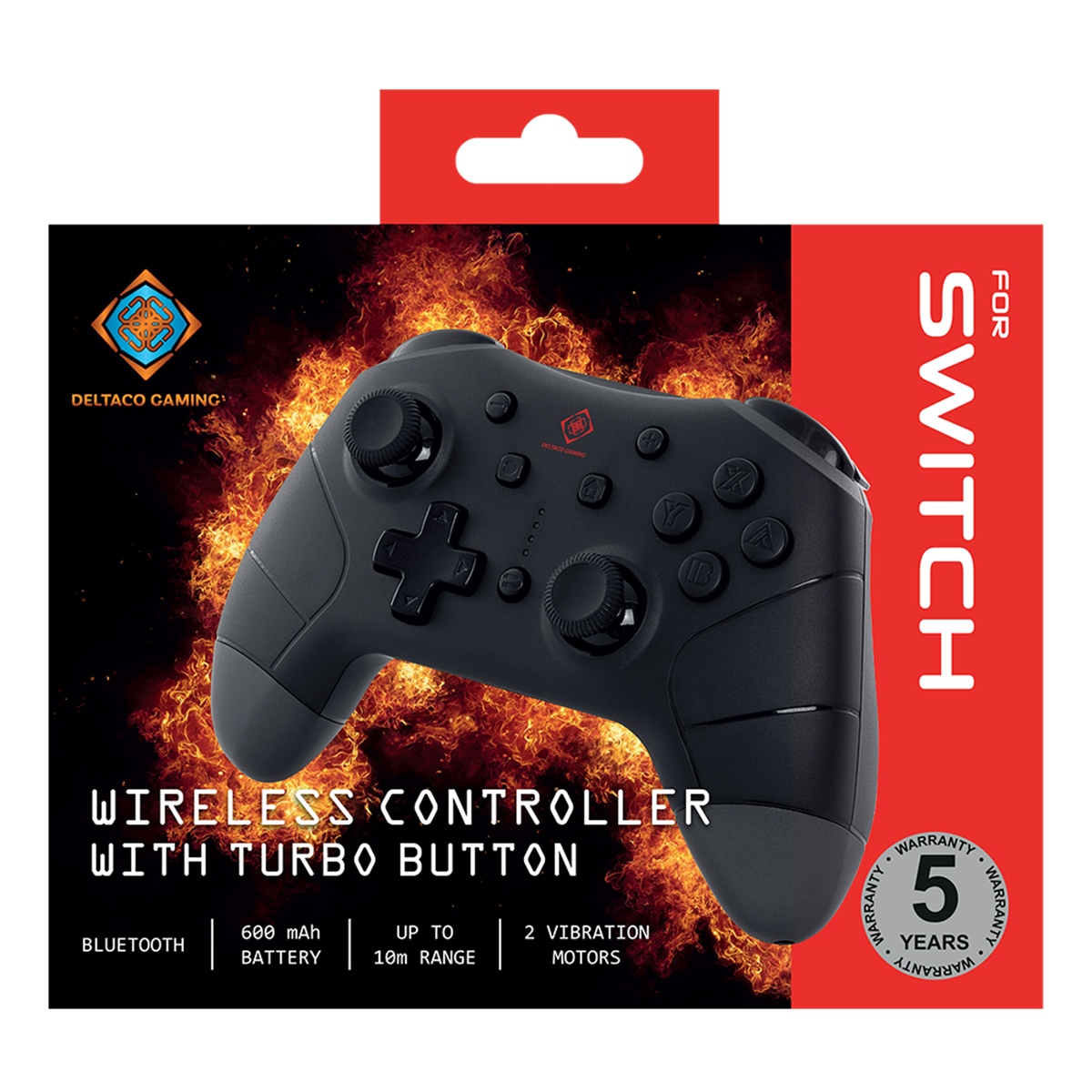 Deltaco Gaming Nintendo Switch Bluetooth kontroll, svart