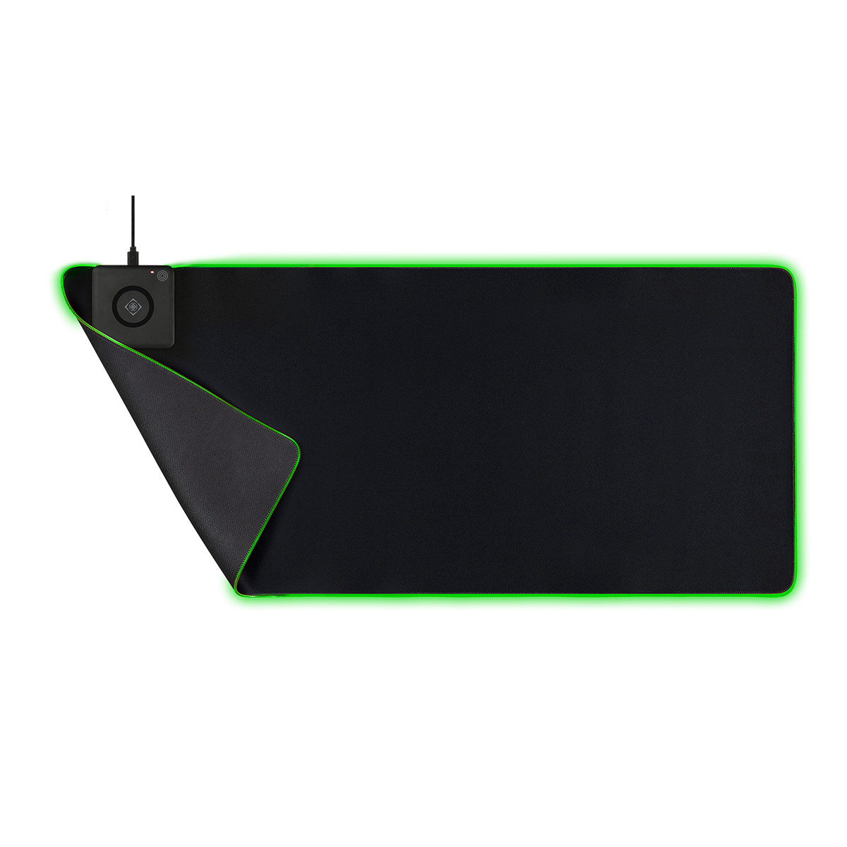 DELTACO GAMING RGB mousepad, fast wireless charging, 900x400x4mm