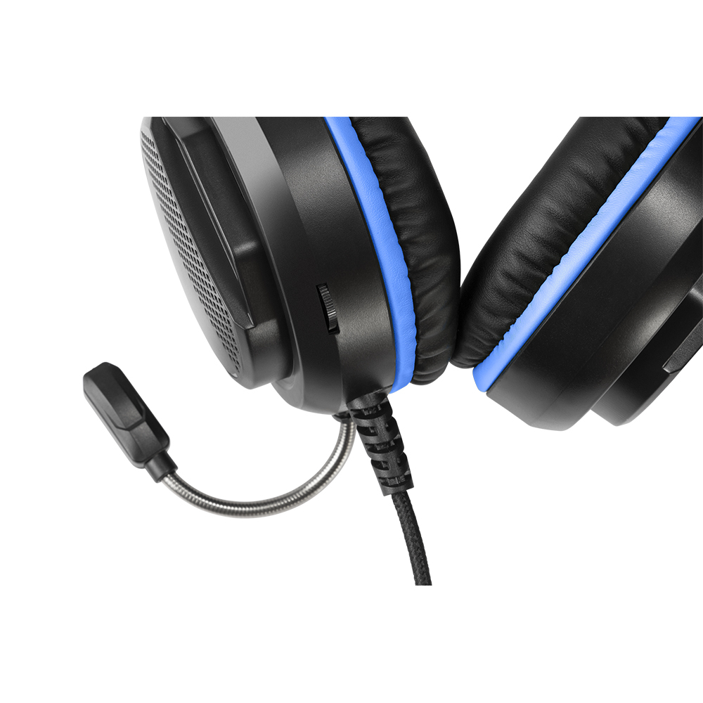 Deltaco Gaming Stereo-headset till PS5, 3.5mm, 2m kabel, svart