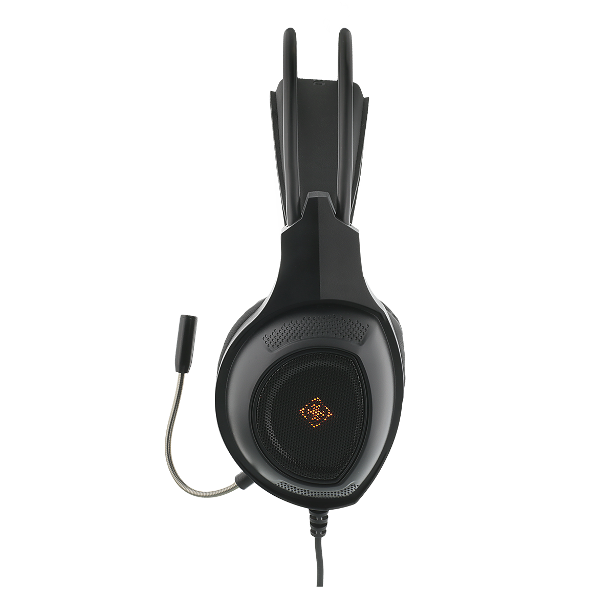 DELTACO GAMING Stereo headset, 2 x 3.5 mm, LED, 2 m cable, black