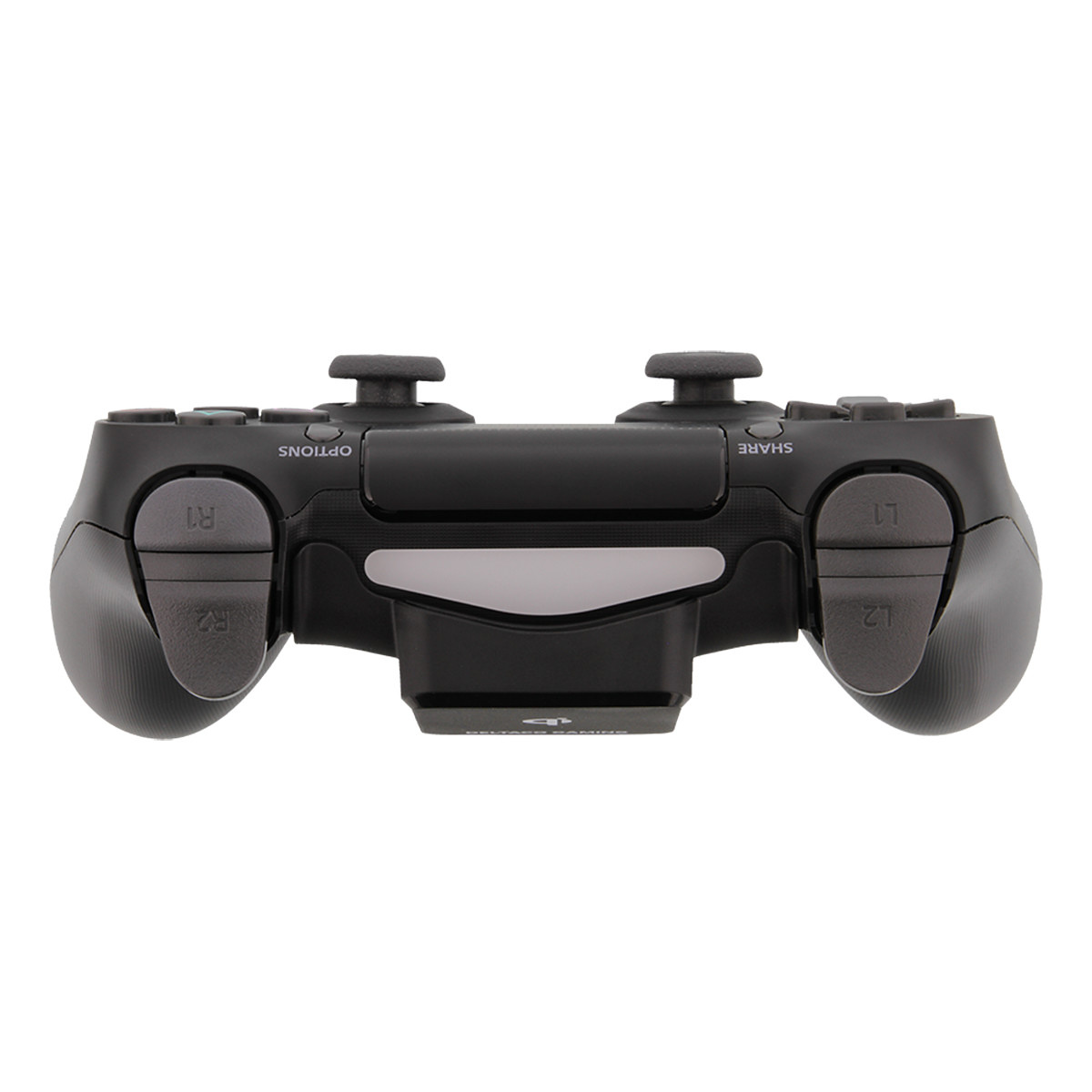 DELTACO GAMING trådlös Qi-receiver till PS4 handkontrollers, svart