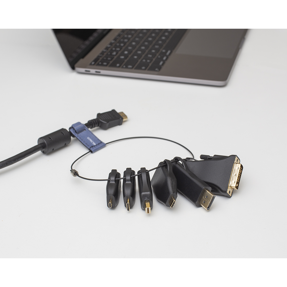 Deltaco Office, HDMI Adapter Ring, mDP, DP, USB-C, DVI, HDMI, 4K