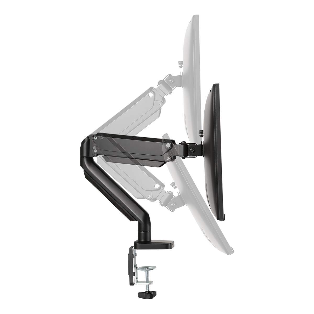 Deltaco Office Singel desk monitor-arm, 17-32 tum,1.5-8kg