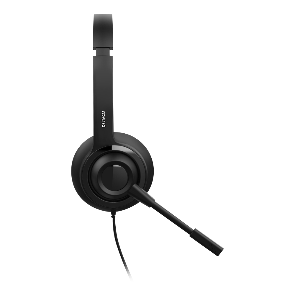 Deltaco Office USB brusreducerande monoheadset, 1.8m