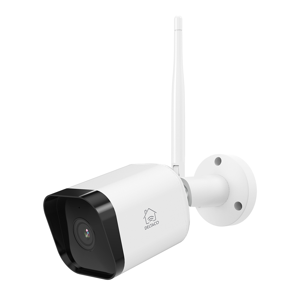 Deltaco Smart Home WiFi-kamera för utomhusbruk, ONVIF, vit