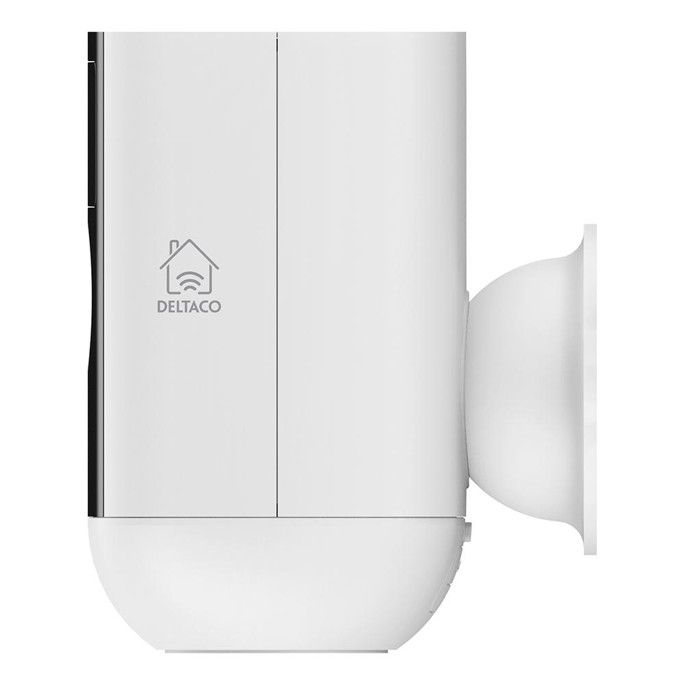 Deltaco Smart Home batteridriven WiFi-kamera, IP54, 2MP, vit