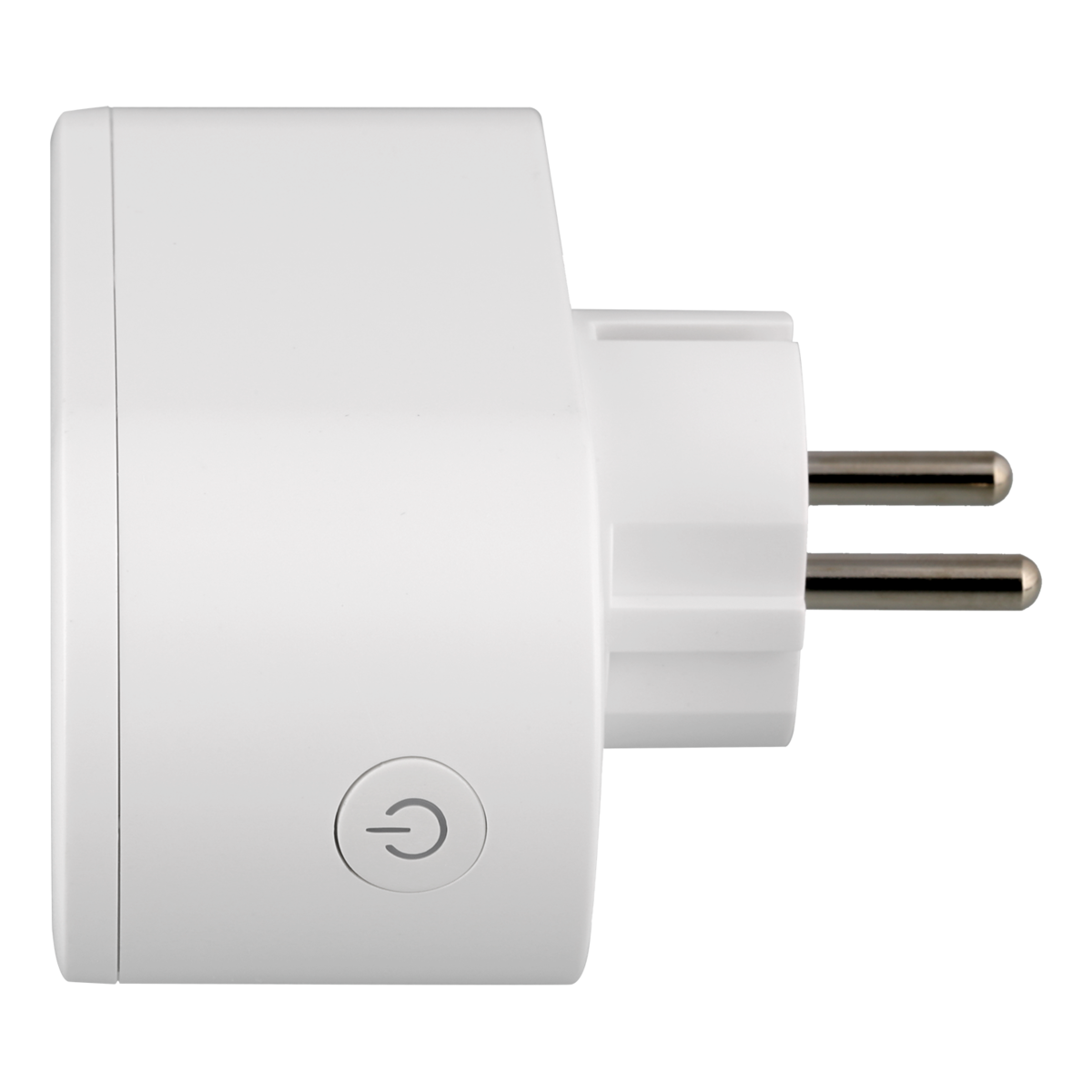 DELTACO SMART HOME strömbrytare, WiFi, 2xCEE 7/3, energiöversikt