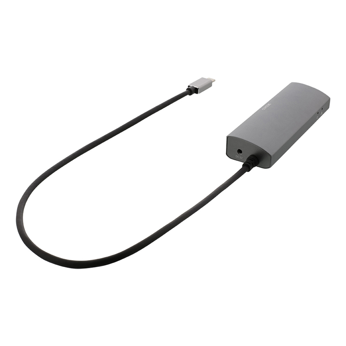 DELTACO USB-C Hub och Nätverksadapter, USB-C ha, RJ45 ho, 3xUSB-A 3.0